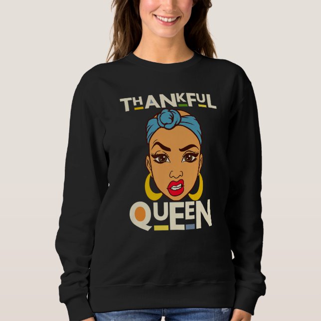 Camiseta Thankful Sister Black Girl Magic Brown Skin Girls  (Frente)