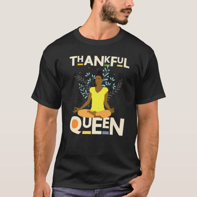 Camiseta Thankful Sister Black Girl Magic Brown Skin Girls  (Frente)