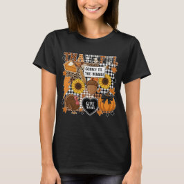 Camiseta Thankful Thanksgiving Collage | Retro Fall