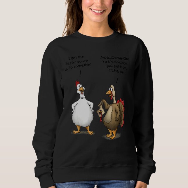 Camiseta Thanksgiving Big Chicken It ll Be Fun Turkey (Frente)