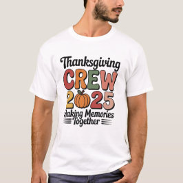Camiseta Thanksgiving Crew 2025 – Cute Family Fall Pumpkin 