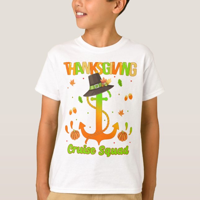 Camiseta Thanksgiving Day Cruise Squad Travel Vacation  T-S (Frente)