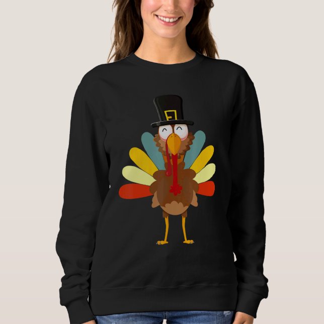 Camiseta Thanksgiving Day  Turkey colorful  Boys Girls (Frente)