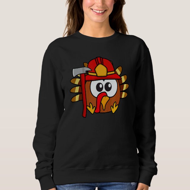 Camiseta Thanksgiving Firefighter Turkey   Feast Day (Frente)