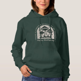 Camiseta Thanksgiving mushroom forest green cottagecore