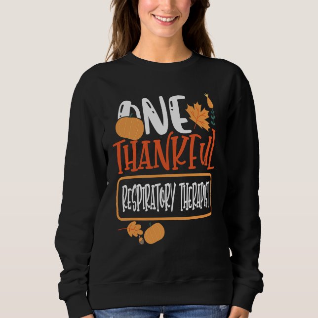 Camiseta Thanksgiving One Thankful Respiratory Therapist (Frente)