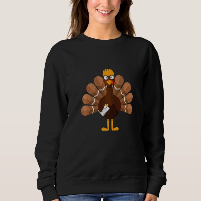Camiseta Thanksgiving  Turkey Engineer (Frente)