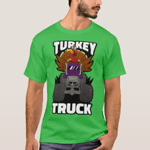 Camiseta Thanksgiving Turkey Riding Monster Truck Cutest Tu