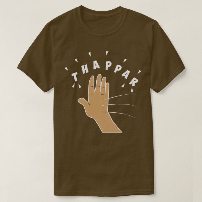 Camiseta Thappar Marna the Hindi Slap (Frente do Design)