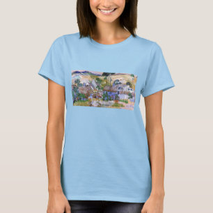 Camiseta Thatch Roof Cottages por Hill por Vincent van Gogh