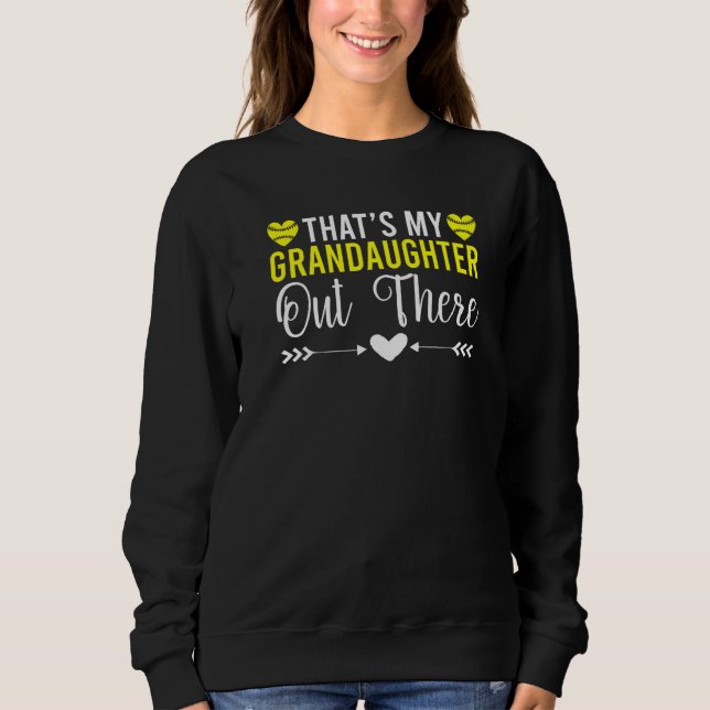 Camiseta Thats my Grandaughter out there Softball Grandpare (Frente)