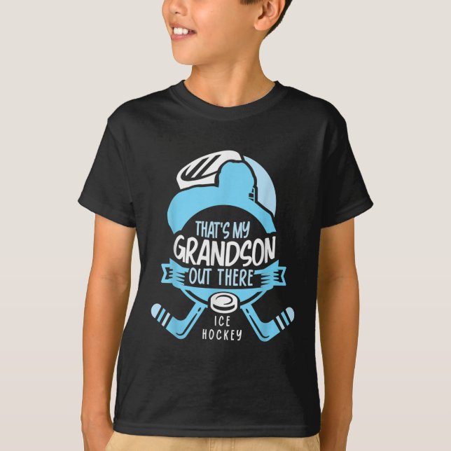 Camiseta That's My Grandson Out There Ice Hockey Sports Ath (Frente)