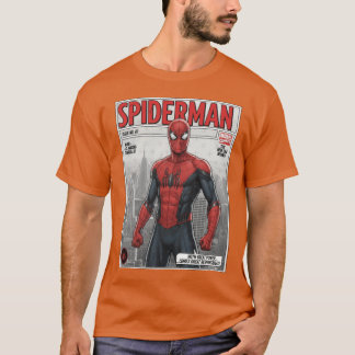 Camiseta The Amazing SpiderMan Comic Bookribute Design fami