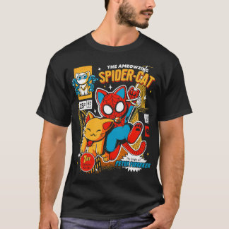 Camiseta the ameozing spider cat spider cat hoodies spider
