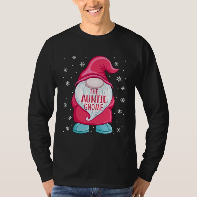 Camiseta The Aunt Gnome  Gnome Elf Christmas Aunt Matching  (Frente)