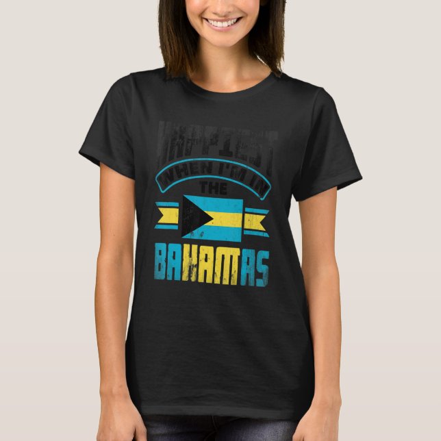 Camiseta The Bahamas Bahamian Happiest When Im In The Baham (Frente)
