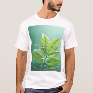Camiseta The Bard Tee Men’s Shakespeare Shirt–new leaves