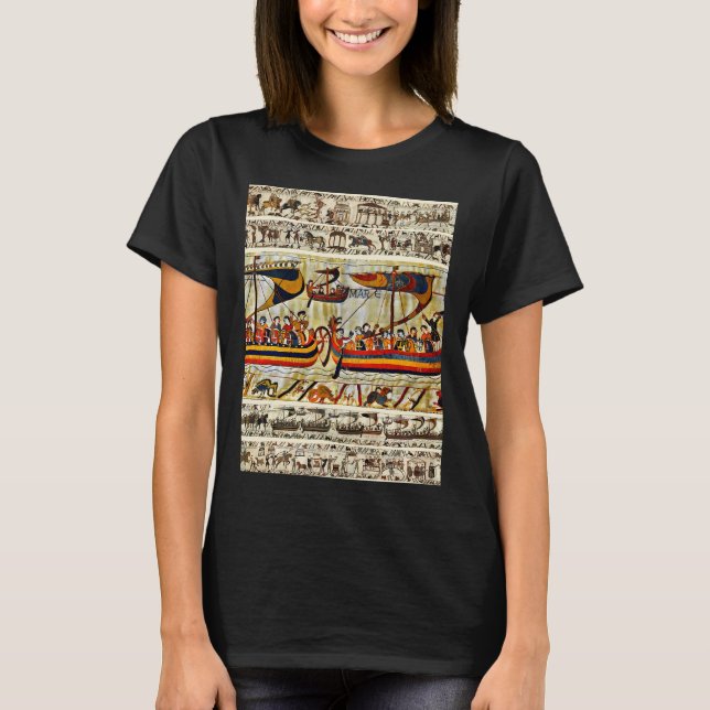 Camiseta The Bayeux Tapestry Viking Ships  (Frente)
