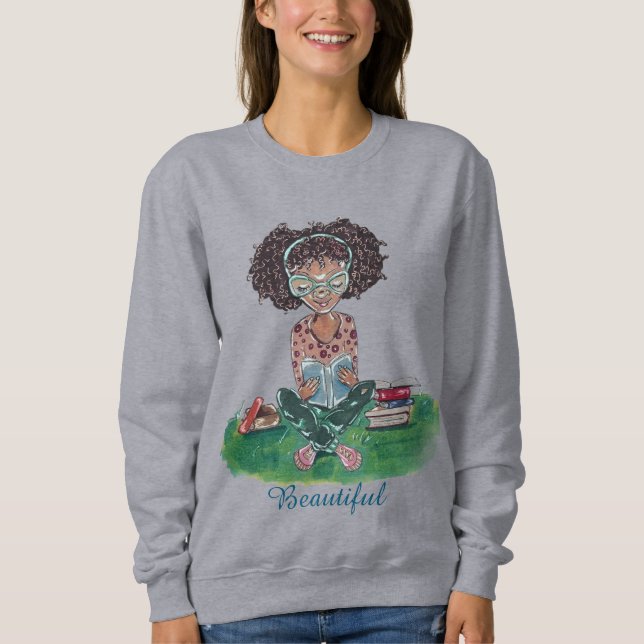 Camiseta The Beautiful Collection Sweatshirt: Bookworm (Frente)