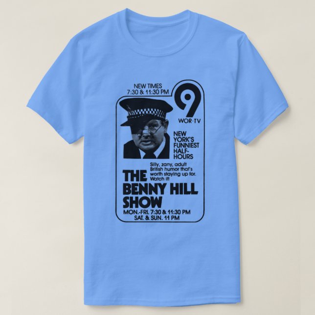 Camiseta The Benny Hill Show (Frente do Design)