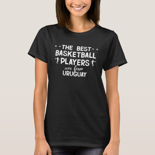 Camiseta The best basketball players are from Uruguay (Frente)