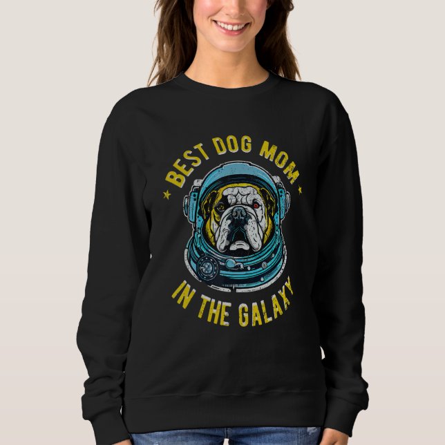 Camiseta The Best English Bulldog Mom in the galaxy - Engli (Frente)