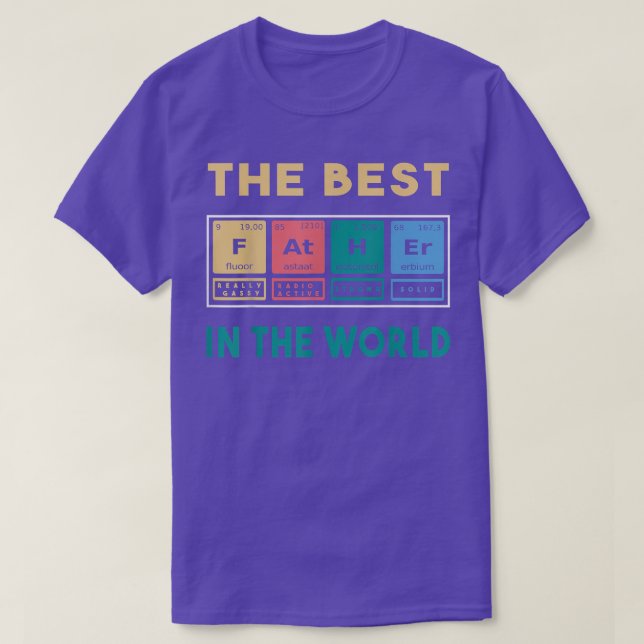 Camiseta The best father in the world  (Frente do Design)