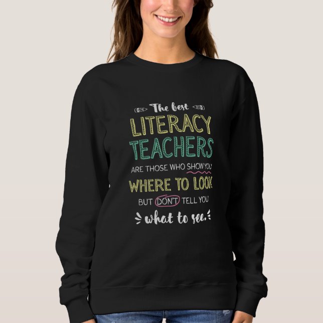 Camiseta The best Literacy Teachers Show Where To Look Funn (Frente)