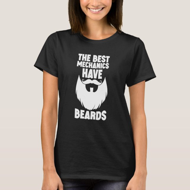 Camiseta The Best Mechanics Have Beards  Swea (Frente)