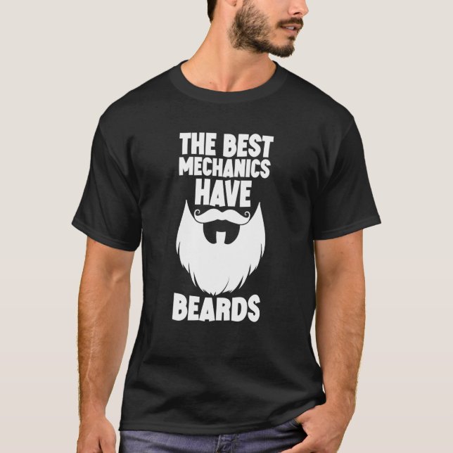 Camiseta The Best Mechanics Have Beards  Swea (Frente)