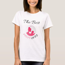 The Best Mom Ever Mother Baby Silhouette