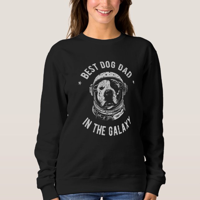 Camiseta The Best Pitbull dog Dad in the galaxy - Pitbull P (Frente)