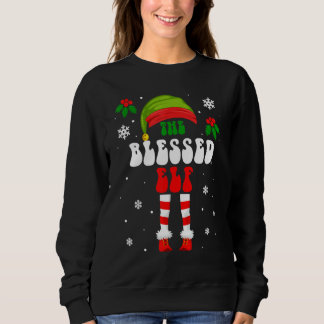 Camiseta The Blessed Elf Christmas Family Matching Xmas Gro