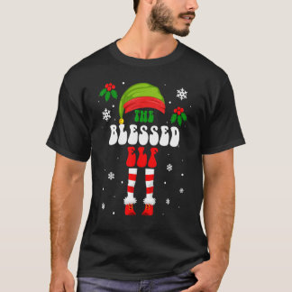 Camiseta The Blessed Elf Christmas Family Matching Xmas Gro