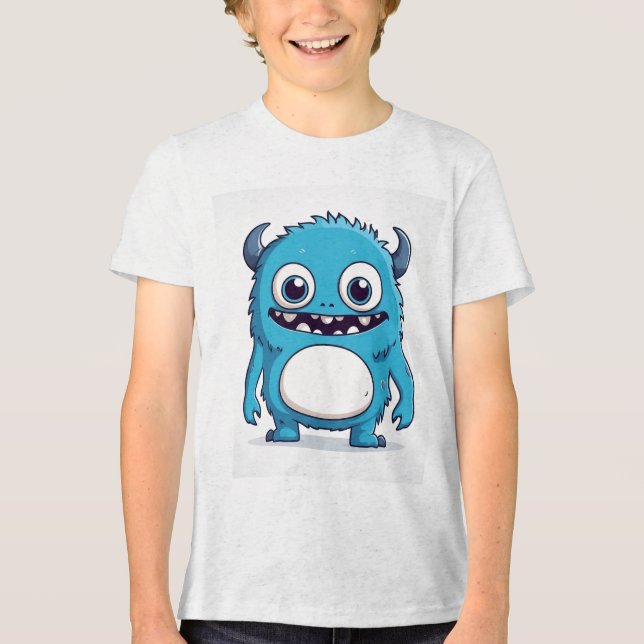 Camiseta The blue Monster is protecting you (Frente)