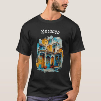 Camiseta The Blue Tapestry: Chefchaouen's Classic Elegance