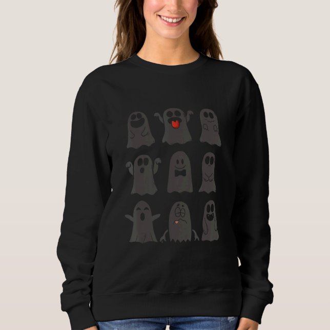 Camiseta The Boo Crew Halloween Ghost Costume (Frente)