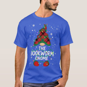Camiseta The Bookworm Gnome Family Matching Group Xmas Ligh