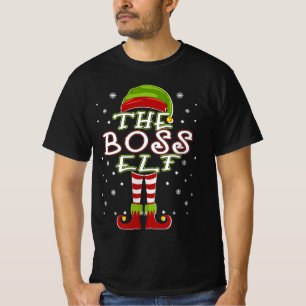 Camiseta The Boss Elf Family Matching Group 2021