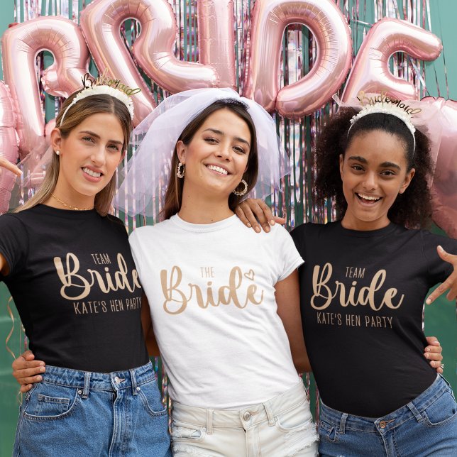 Camiseta The Bride Elegant Bachelorette (Criador carregado)