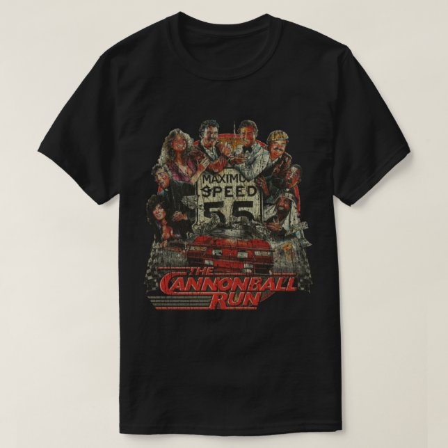 Camiseta The Cannonball Run 1981 (Frente do Design)