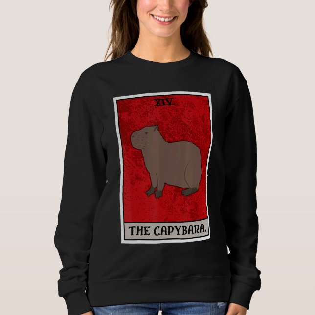 Camiseta The Capybara Tarot Card Semi Aquatic Big Rodent Ca (Frente)