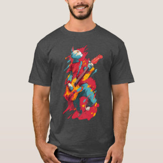 Camiseta The cat guitarist