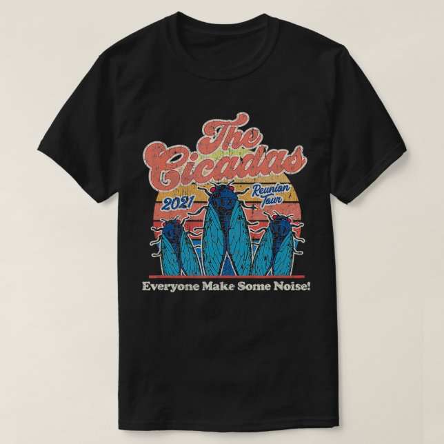 Camiseta The Cicadas 2021 Reunion Tour Funny Concert (Frente do Design)