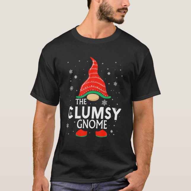 Camiseta The Clumsy Gnome Family Christmas Pajama Clumsy Gn (Frente)