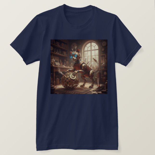 Camiseta The Cogsworth Kitty (Frente do Design)