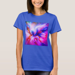 Camiseta The Colorful Wispy Angel on Front of a  