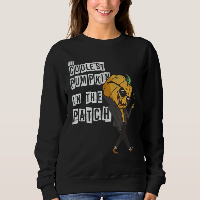 Camiseta The Coolest Pumpkin In The Patch  Scarecrow Pumpki (Frente)
