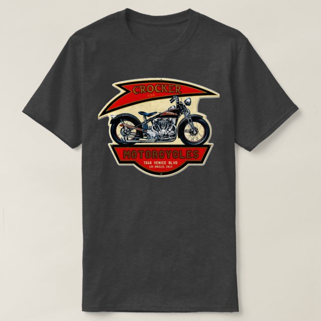 Camiseta The Crocker Motorcycles 1346  (Frente do Design)