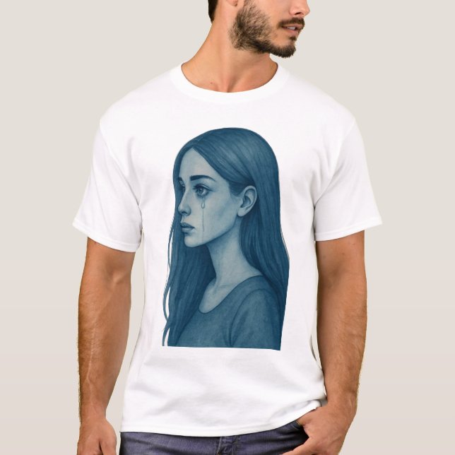 Camiseta The crying blue beauty (Frente)